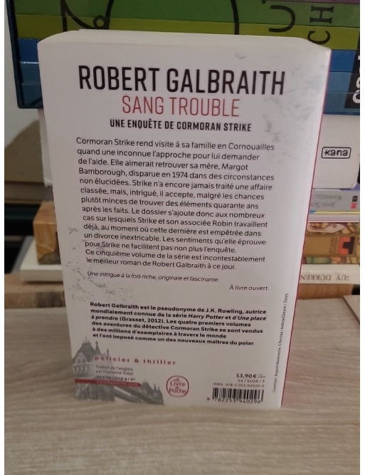 Sang trouble - Enquête de Cormoran Strike