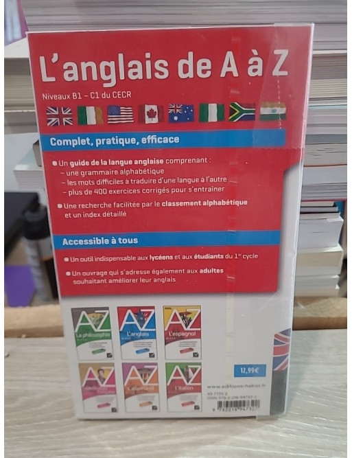 L'anglais de A à Z - Grammaire, conjugaison et difficultés