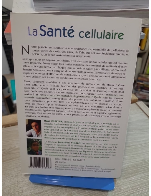 La santé cellulaire - Micronutrition, détoxication, hydratation et équilibre cellulaire