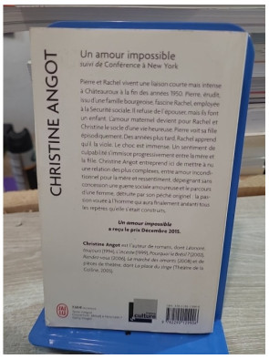 Un amour impossible - Conférence à New York - Christine Angot