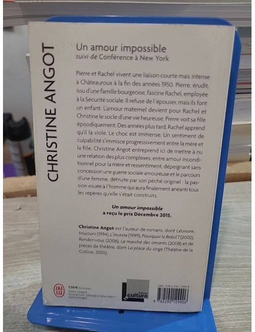 Un amour impossible - Conférence à New York - Christine Angot
