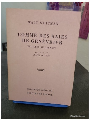 Comme des baies de genévrier - Feuilles de carnets, écrits autobiographiques et poétiques