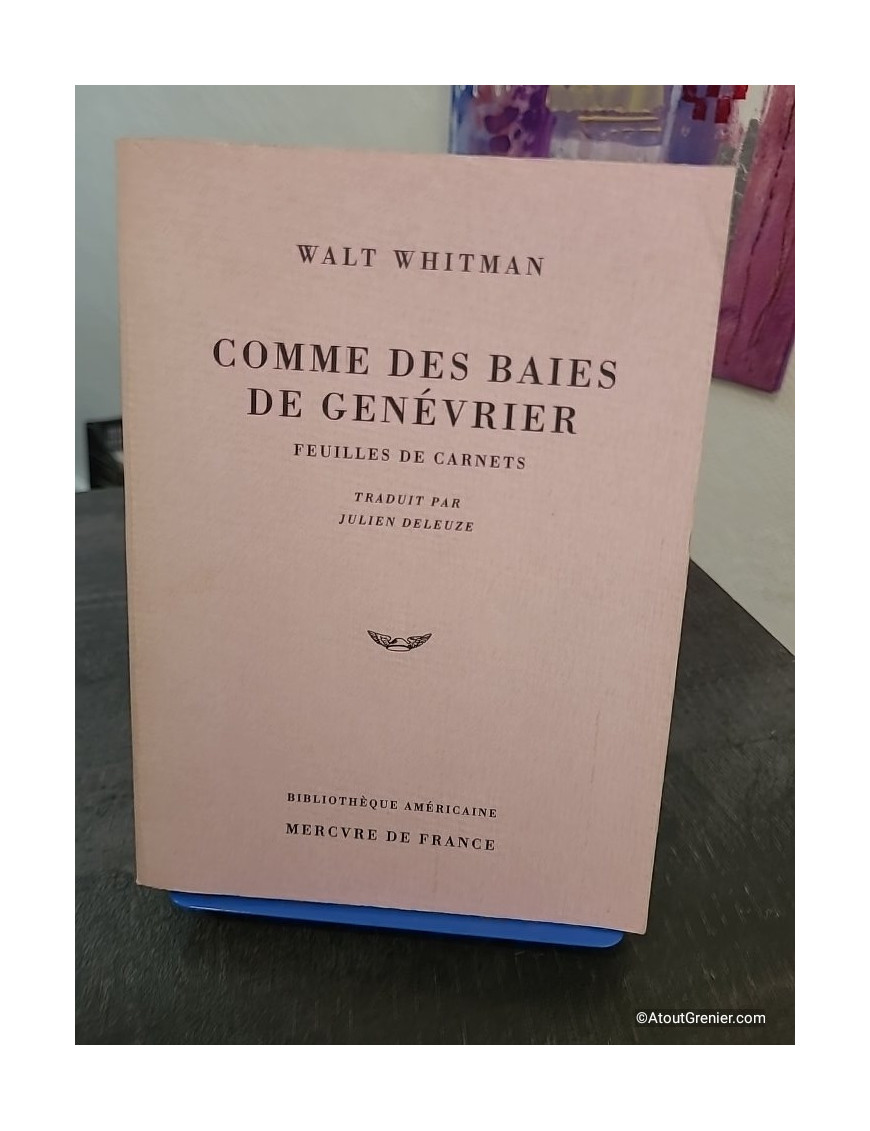 Comme des baies de genévrier - Feuilles de carnets, écrits autobiographiques et poétiques