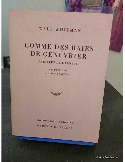 Comme des baies de genévrier - Feuilles de carnets, écrits autobiographiques et poétiques