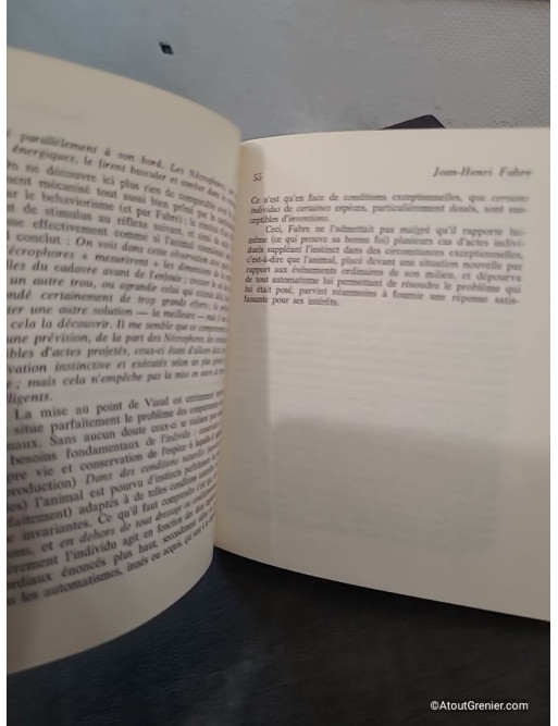 Jean-Henri Fabre et les problèmes de l'instinct