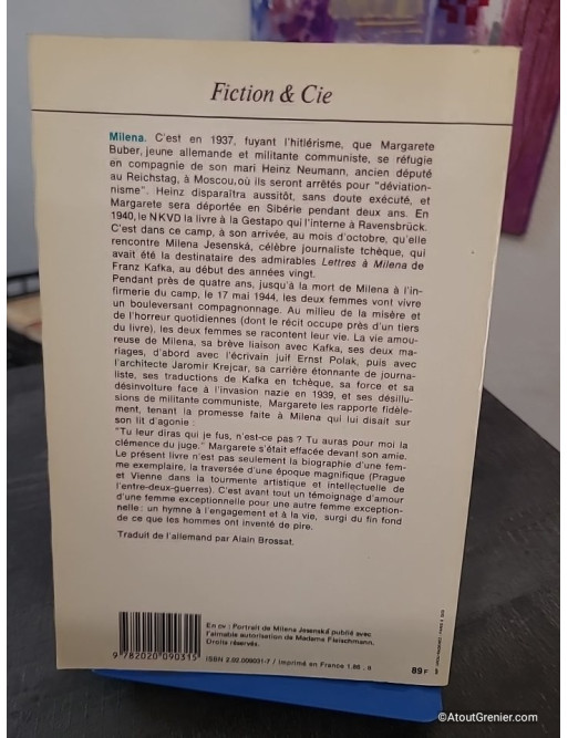 Milena - Témoignage sur Milena Jesenská, amie de Kafka et résistante