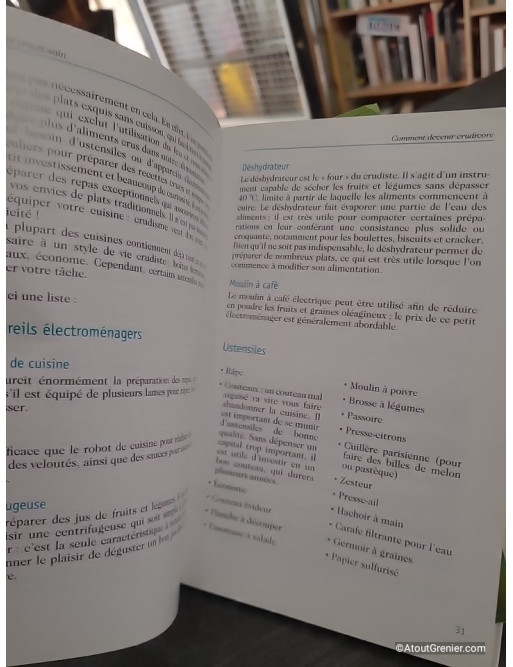 Manger cru et sain - Mon premier livre de "crusine" vivante