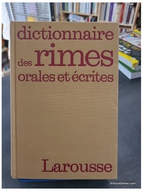 Dictionnaire des rimes orales et écrites (1981)