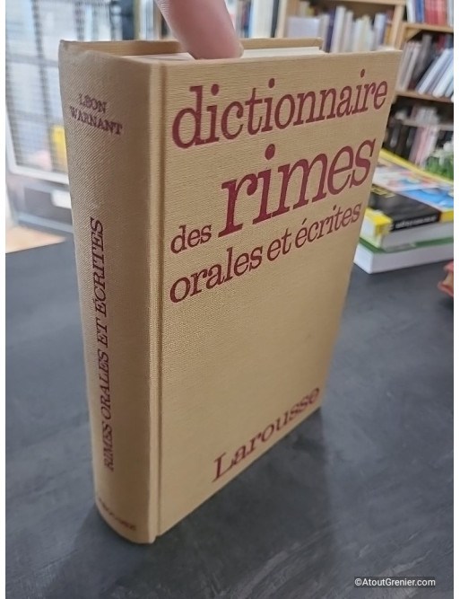 Dictionnaire des rimes orales et écrites (1981)