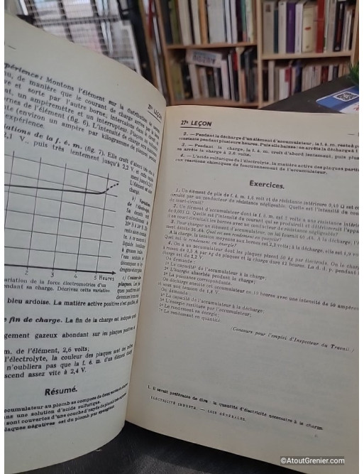 Électricité industrielle : lois générales pour lycées techniques et écoles d'électricité industrielle