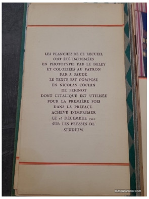 Costumes de théâtre, ballets & divertissements de Georges Lepape