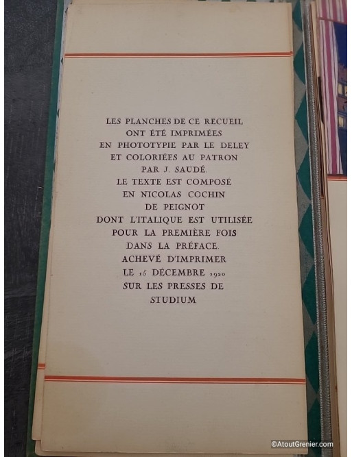 Costumes de théâtre, ballets & divertissements de Georges Lepape