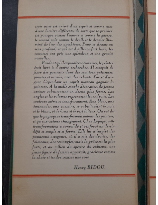 Costumes de théâtre, ballets & divertissements de Georges Lepape