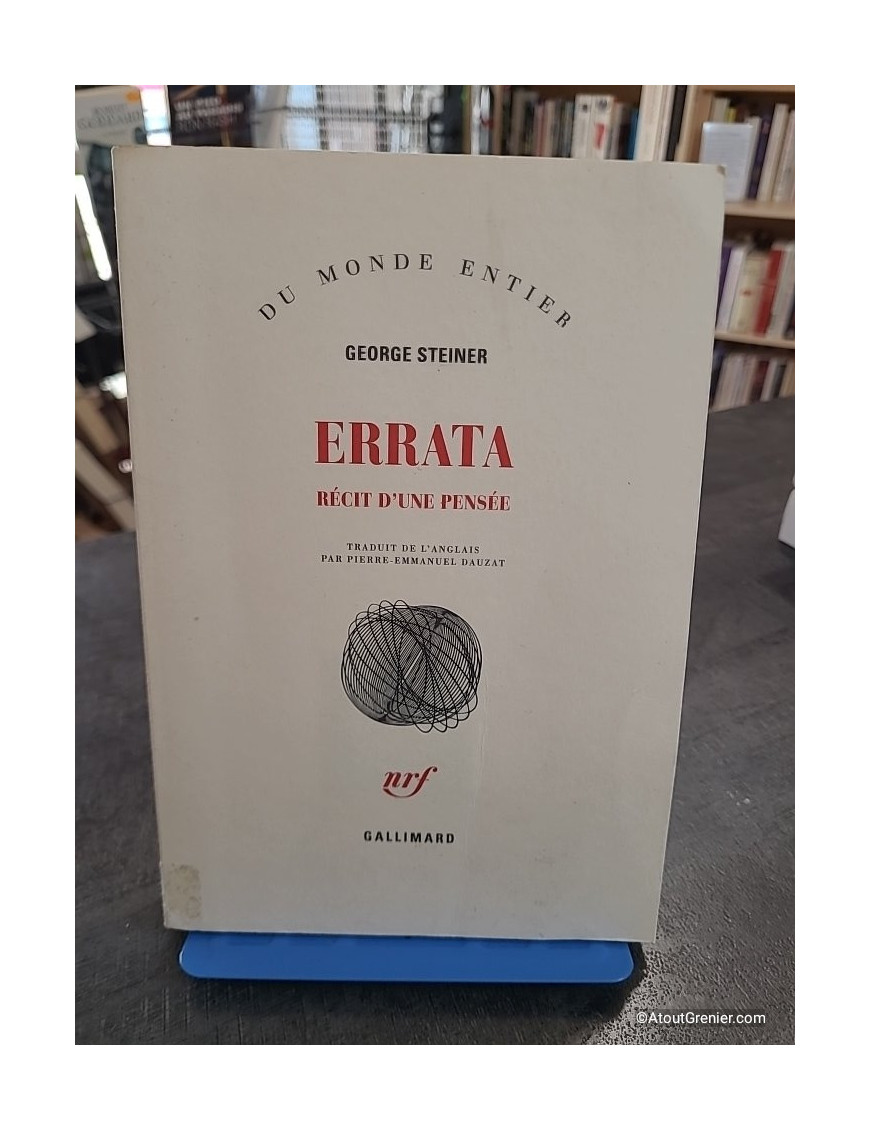 Errata - Récits d'une pensée