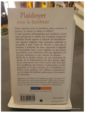 Plaidoyer pour le bonheur de Matthieu Ricard