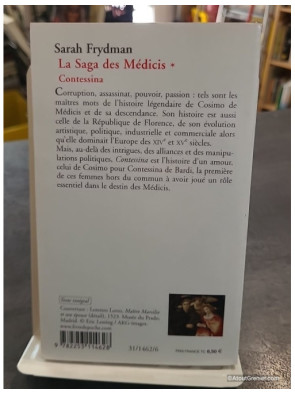 Contessina de Sarah Frydman - La Saga des Médicis Tome 1