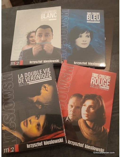 Kiéslowski - Coffret - Trois couleurs : Bleu, Blanc, Rouge + La double vie de Véronique (DVD)