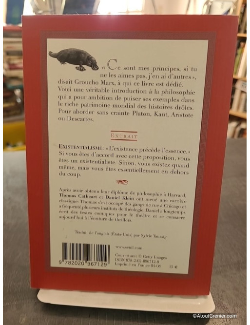 Platon et son ornithorynque entrent dans un bar... - Thomas Cathcart et Daniel M. Klein