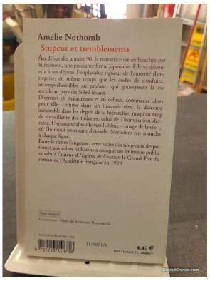 Stupeur et Tremblements de Amélie Nothomb