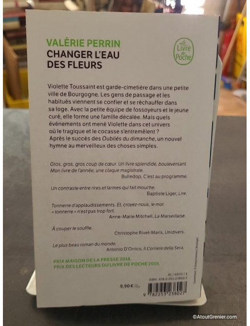 Changer l'eau des fleurs de Valérie Perrin - Prix Maison de la Presse 2018