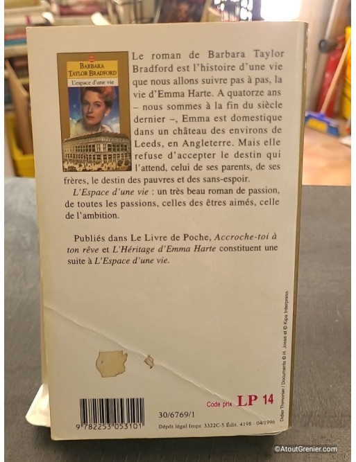 L'espace d'une vie de Barbara Taylor Bradford
