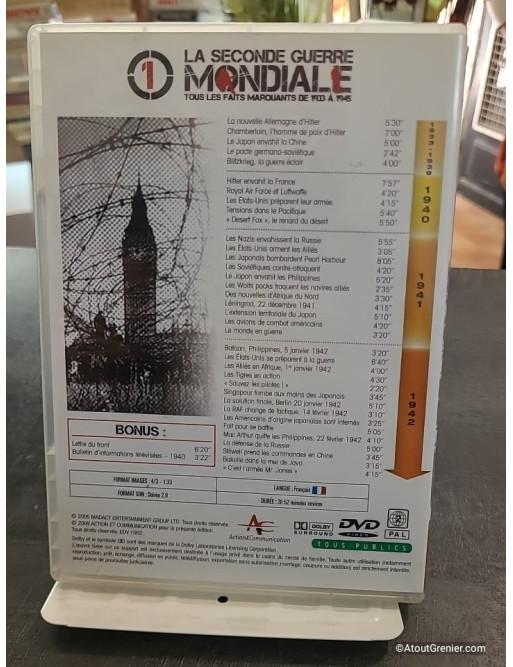 La Seconde Guerre mondiale : tous les faits marquants de 1933 à 1945 - Tome 1 (DVD)