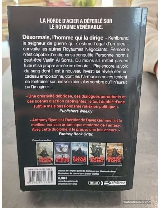 Raven Blade - Tome 2 - Le Chant Noir - Anthony Ryan