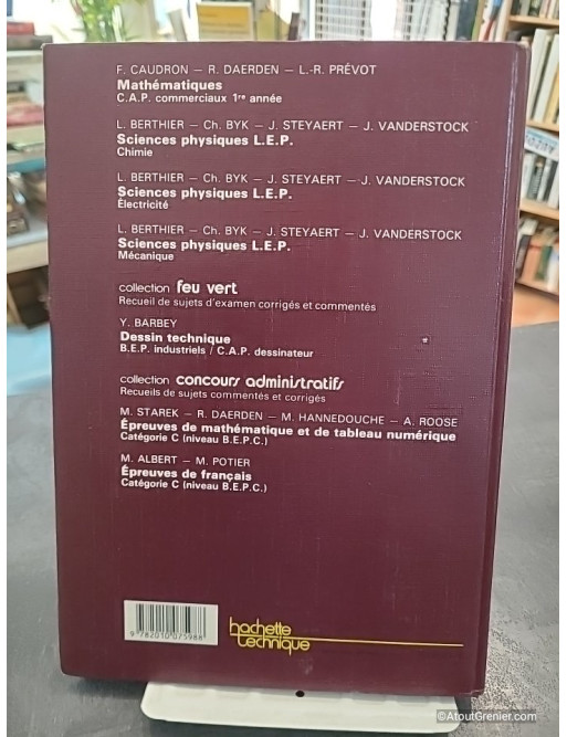 Mathématiques - C.A.P. industriels. 1re année - F. Caudron