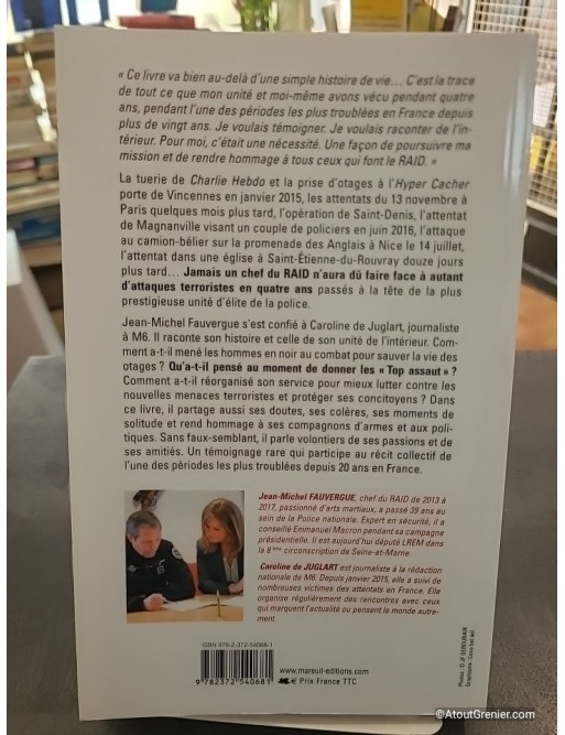 Patron du RAID face aux attentats terroristes - Jean-Michel Fauvergue