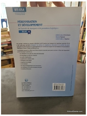 Pérennisation et développement de l'activité de transport et de prestations logistiques BTS GTLA - Christiane Errouqui