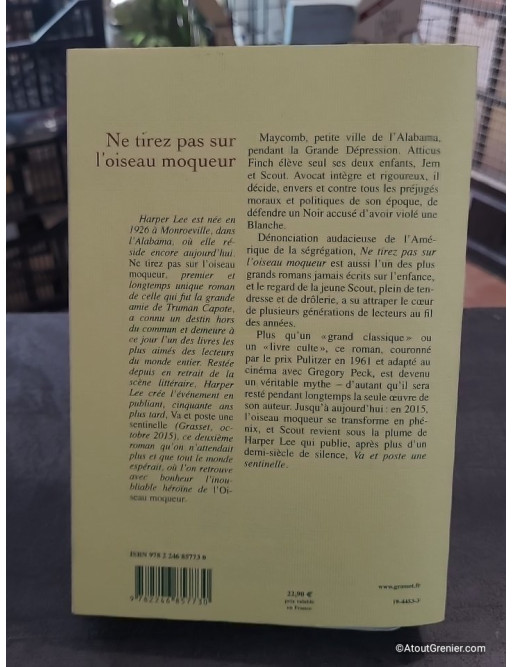 Ne tirez pas sur l'oiseau moqueur - Harper Lee