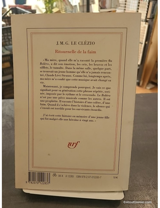 Ritournelle de la faim - J. M. G. Le Clézio
