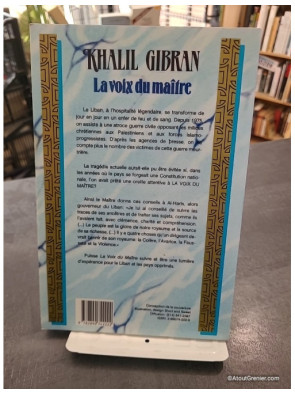 La voix du maître de Kahlil Gibran