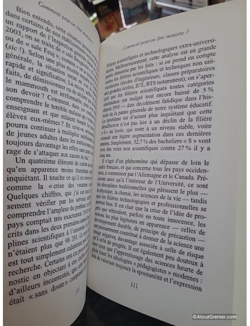 Comment peut-on être ministre ? Essai sur la gouvernabilité des démocraties de Luc Ferry
