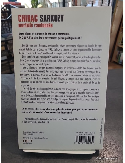 Chirac Sarkozy - Mortelle randonnée de Philippe Reinhard