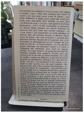 Des Jeux et des hommes - Psychologie des relations humaines de Eric Berne