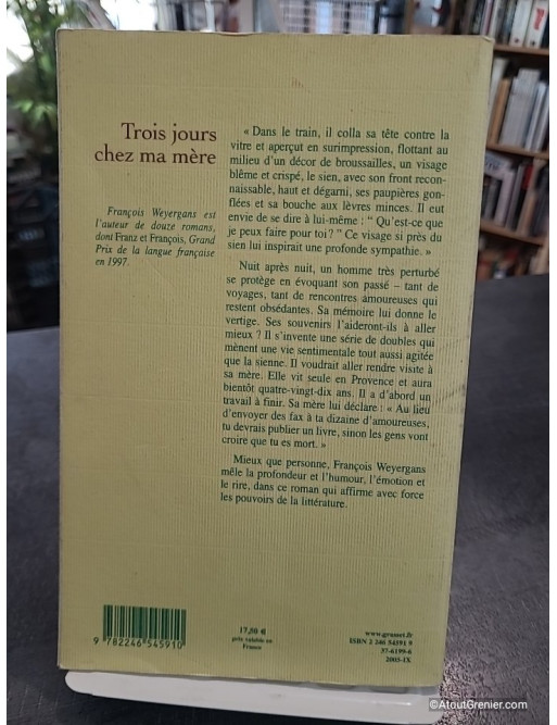 Trois jours chez ma mère - Prix Goncourt 2005 de François Weyergans