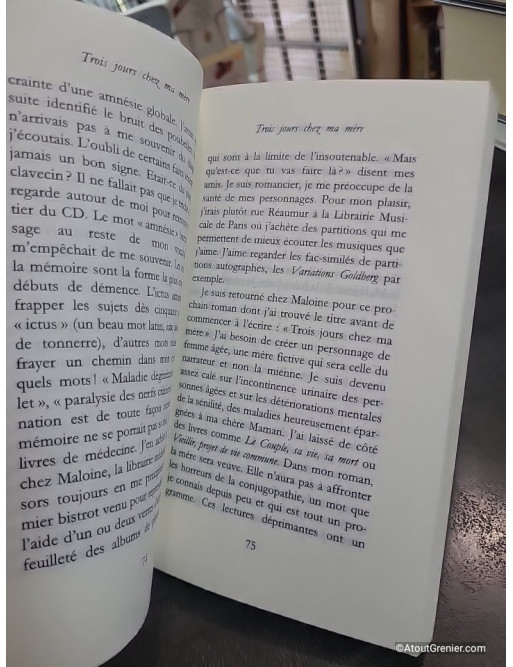 Trois jours chez ma mère - Prix Goncourt 2005 de François Weyergans