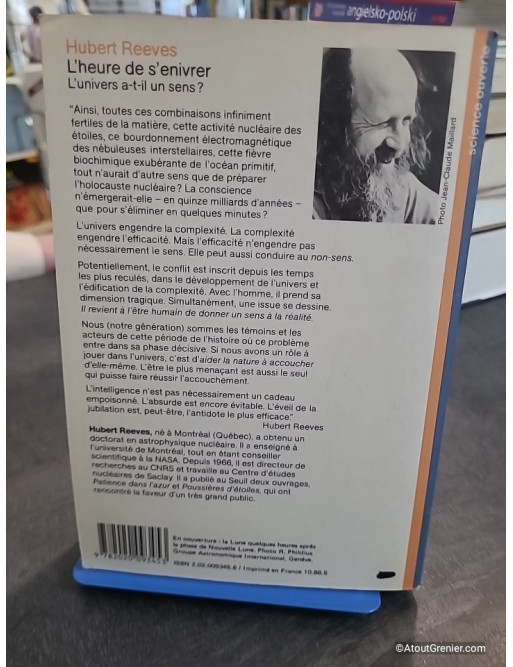 L'Heure de s'enivrer. L'univers a-t-il un sens ? - Hubert Reeves