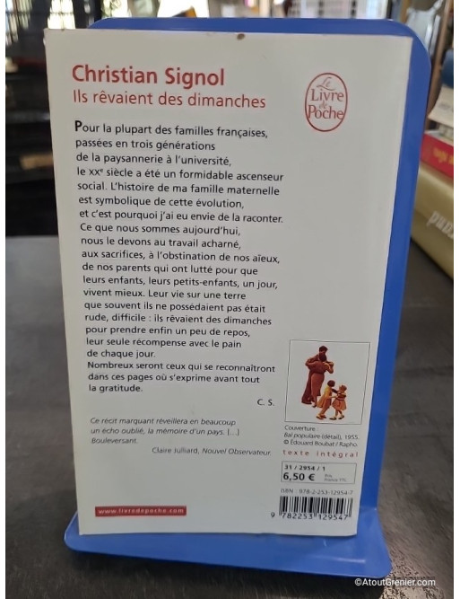 Ils rêvaient des dimanches - Christian Signol