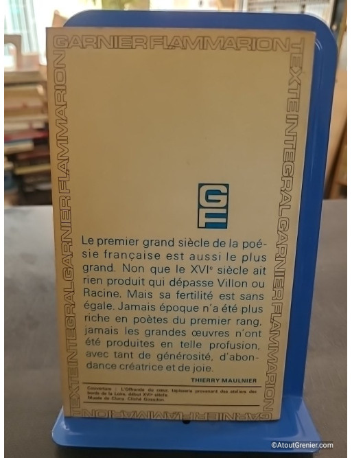 Anthologie poetique francaise, XVIe siècle, 1