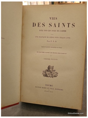 Vies des Saints de F. P. B.