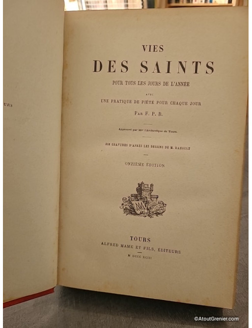 Vies des Saints de F. P. B.