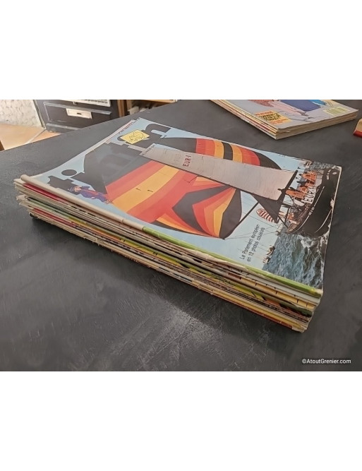 Lot de 17 magazines Tintin années 80