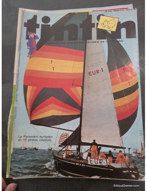 Lot de 17 magazines Tintin années 80