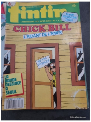 Lot de 17 magazines Tintin années 80