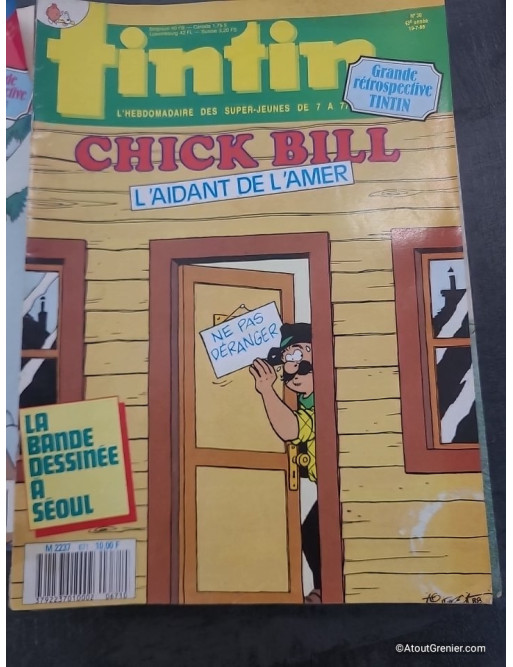 Lot de 17 magazines Tintin années 80