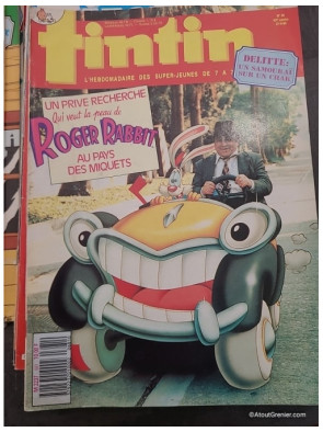 Lot de 17 magazines Tintin années 80