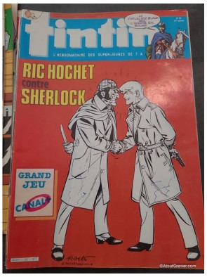 Lot de 17 magazines Tintin années 80