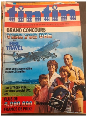 Lot de 17 magazines Tintin années 80